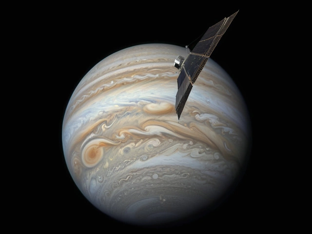 Захватывающие снимки циклонов на Юпитере от космического аппарата NASA Juno
