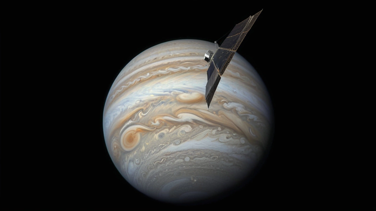 Захватывающие снимки циклонов на Юпитере от космического аппарата NASA Juno